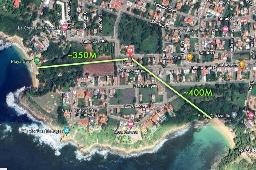 Studio -Trees At Mikasa- Near Beach, Pool, Fast Wifi, Ac & King Bed بويرتو إسكونديدو المظهر الخارجي الصورة